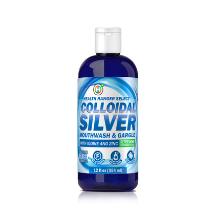 Colloidal Silver Mouthwash &amp; Gargle (with Iodine and Zinc) + Silver Breath Spray Duo Pack