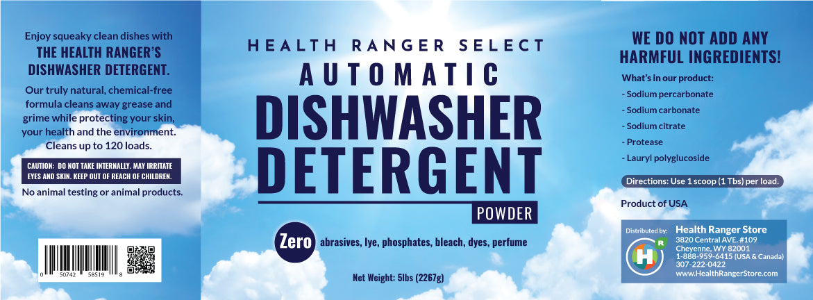 Automatic Dishwasher Detergent Powder 5lbs (2267g) (2-Pack)