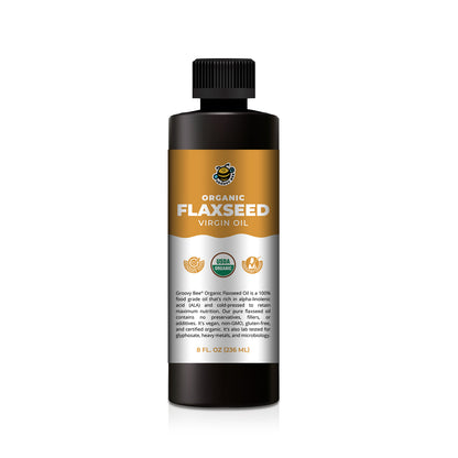 Organic Virgin Flaxseed Oil 8 fl oz (236 ml) (6-Pack)