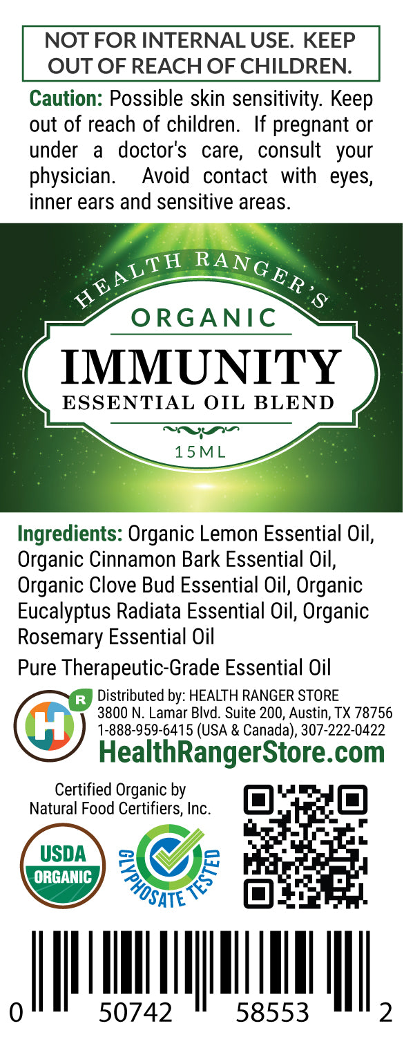 Organic Immunity Essential Oil Blend 0.5oz (15ml)