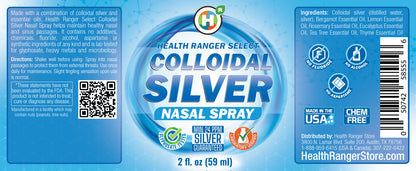 Colloidal Silver Nasal Spray 2 fl. oz (59 ml)