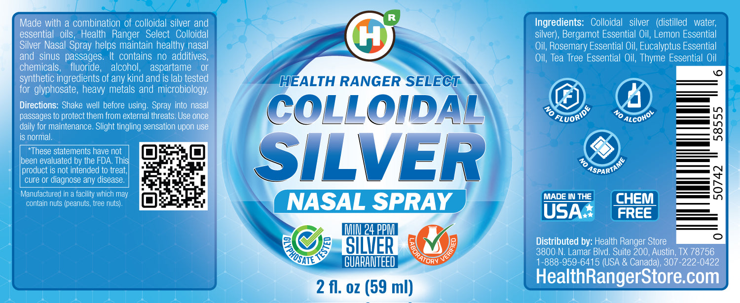Colloidal Silver Nasal Spray 2 fl. oz (59 ml) (6-Pack)
