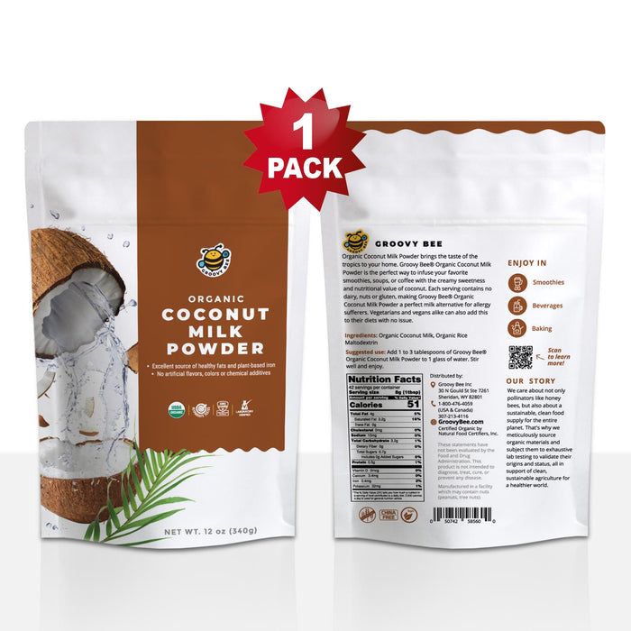 Organic Coconut Milk Powder 12oz (340g)
