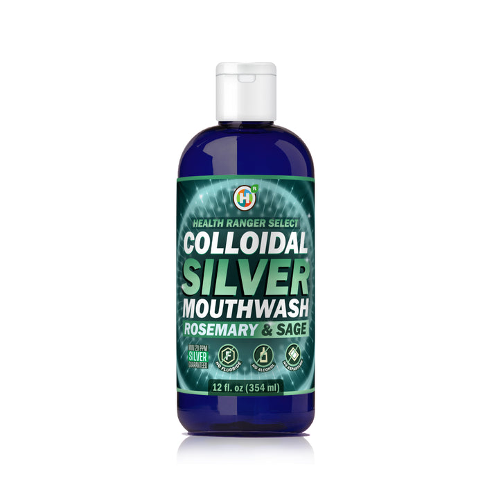 Colloidal Silver Rosemary & Sage Mouthwash 12oz (354ml)