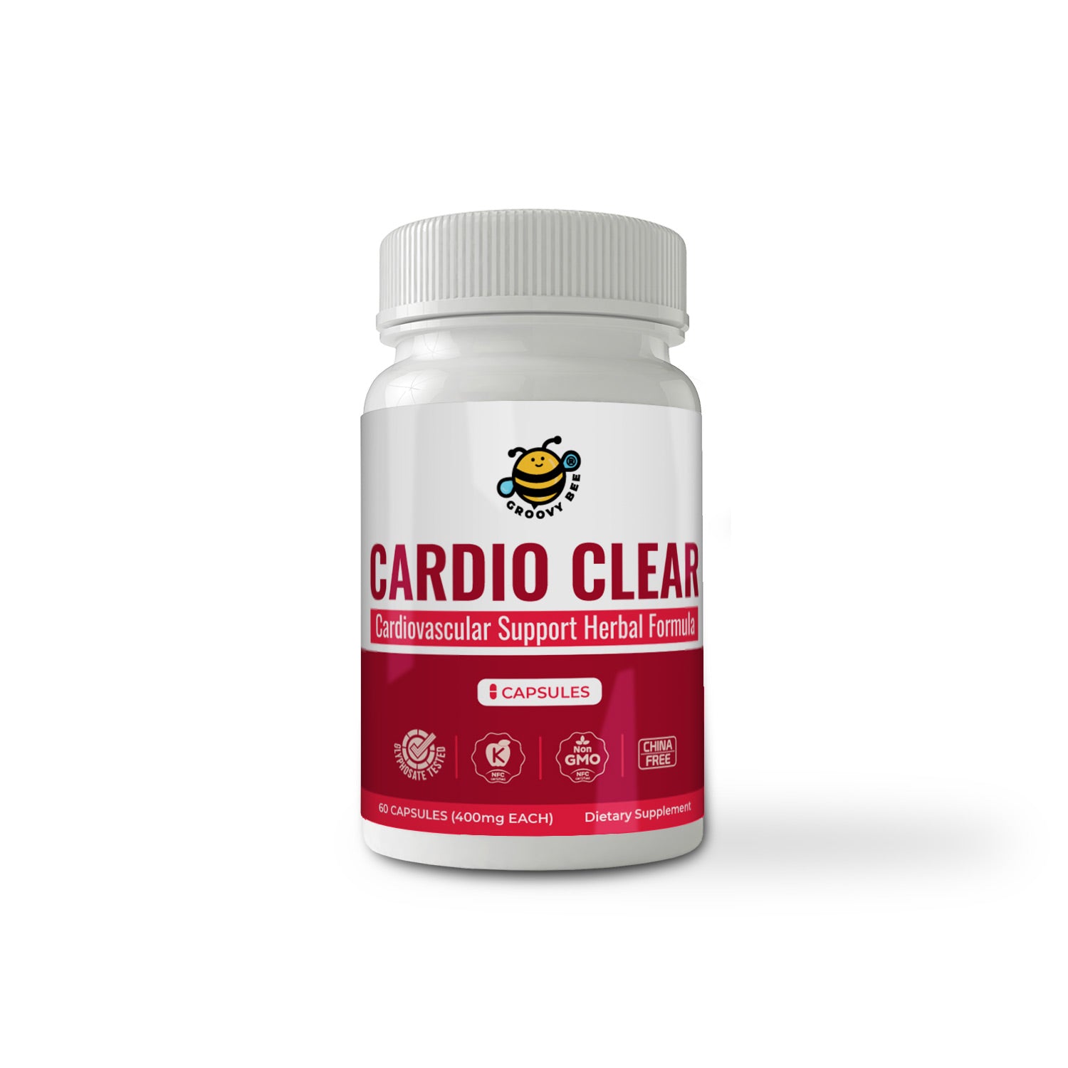 Cardio Clear - Cardiovascular Support Herbal Formula 60 caps (400mg)