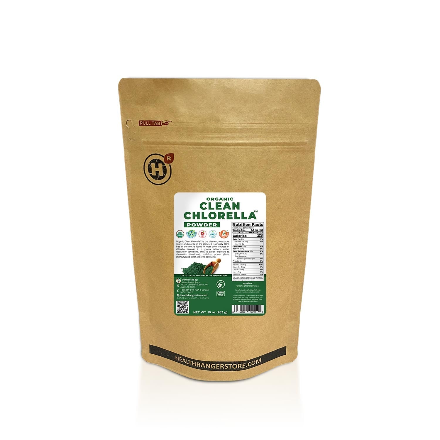 Organic Clean Chlorella Powder 10 oz (283g) (6-Pack)