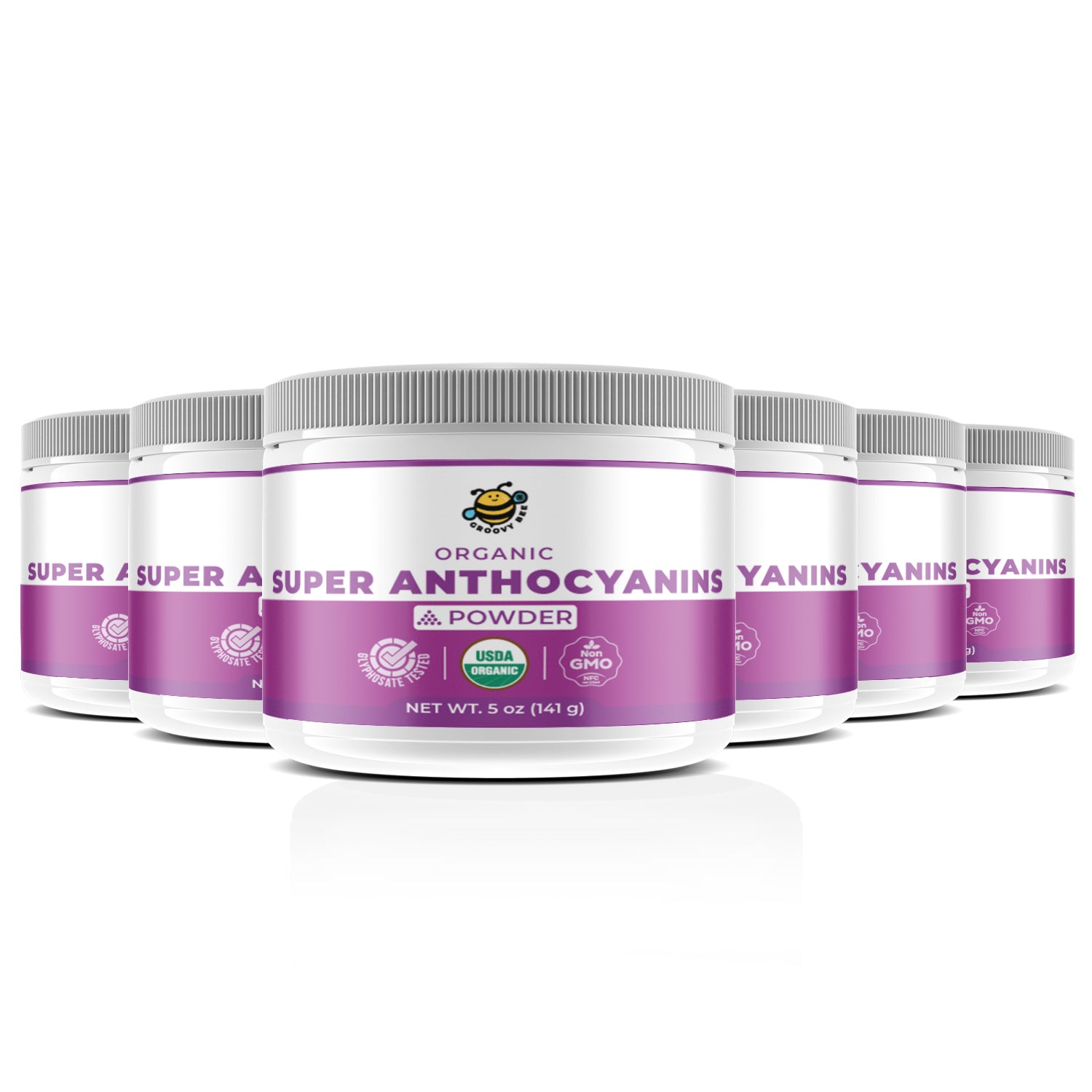 Organic Super Anthocyanins 5 oz (141g) (6-Pack)