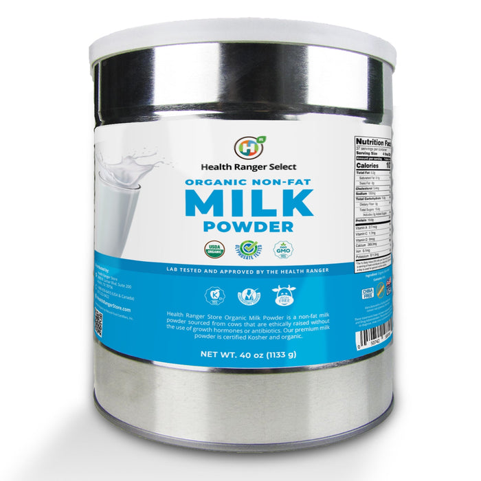 Organic Non-Fat Milk Powder (40 oz, 1133g) #10 Can (2-Pack)