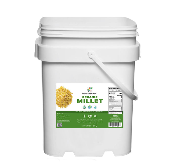 Mega Bucket Organic Millet (10LB, 4535g)