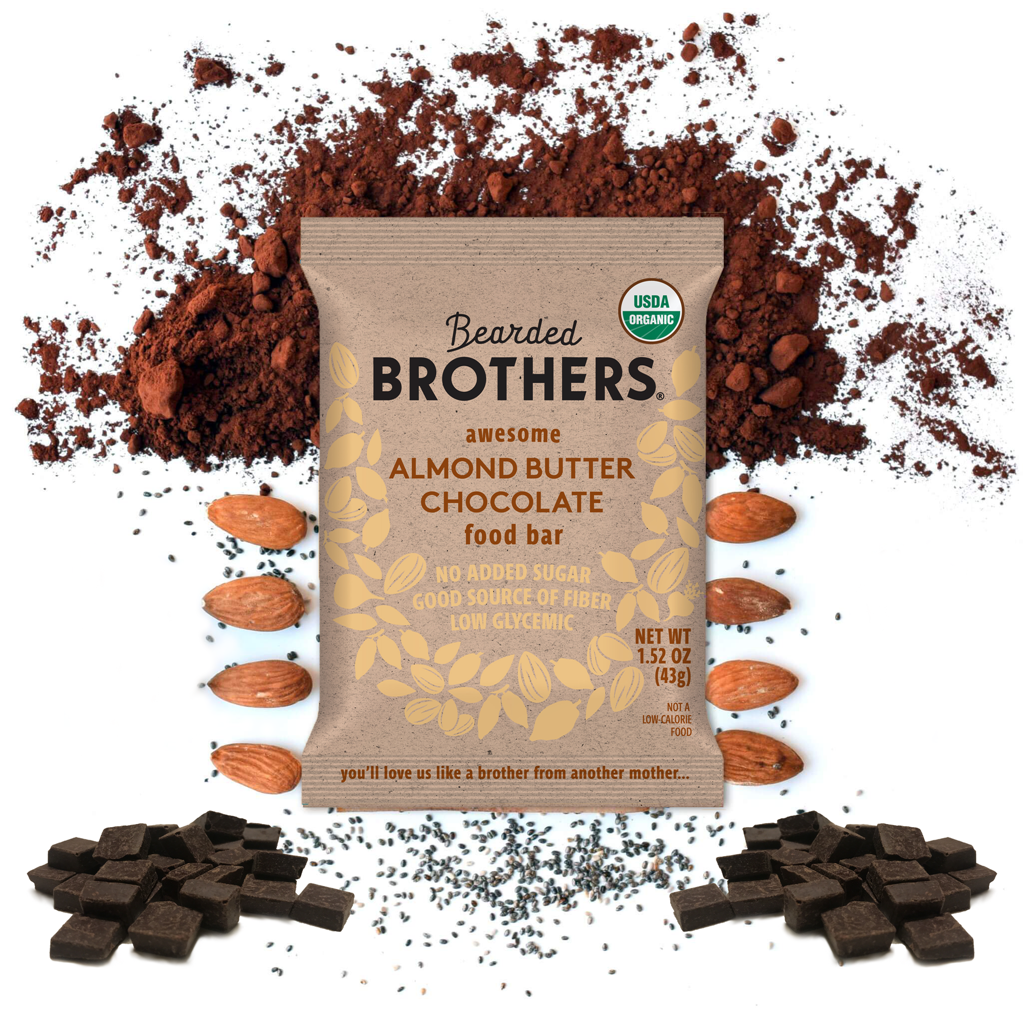 Awesome Almond Butter Chocolate Energy Bars (12 Pack)