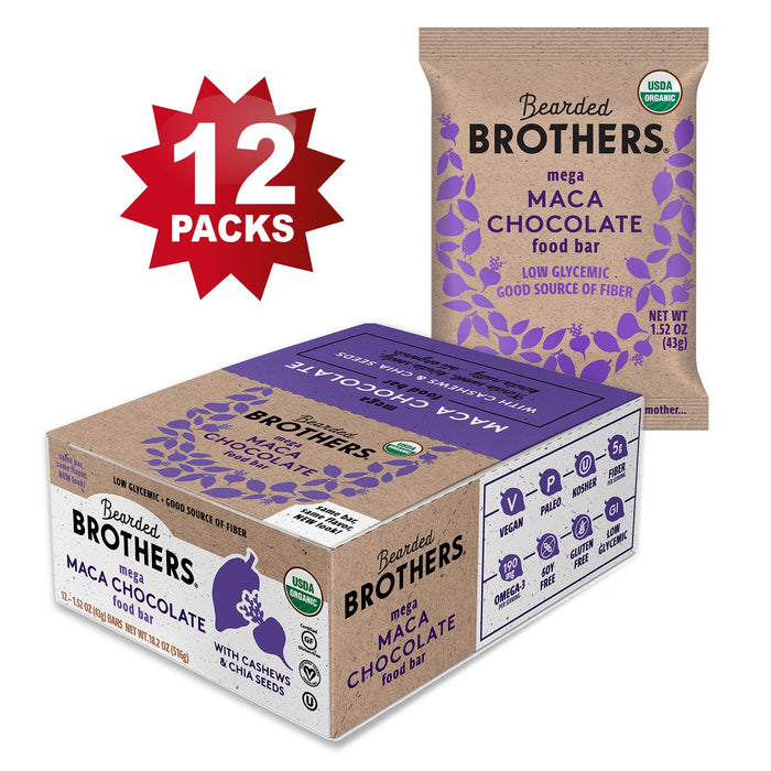 Mega Maca Chocolate Energy Bars (12 Pack)