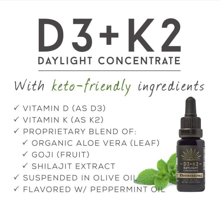 D3+K2 Daylight Concentrate 0.5 fl oz (15 ml)