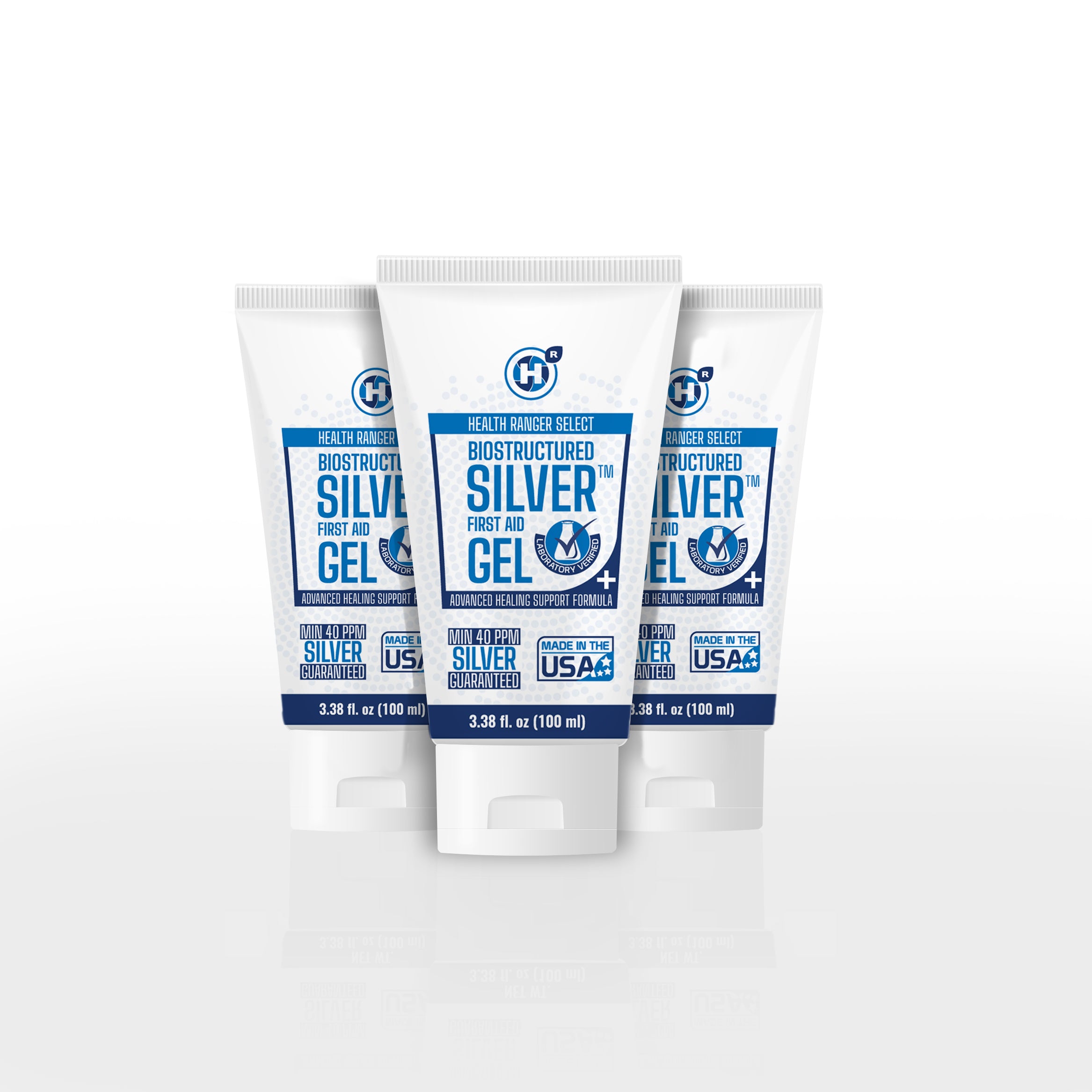 Biostructured Silver™ First Aid Gel Tube 3.38 fl. oz (100 ml) (3-Pack)