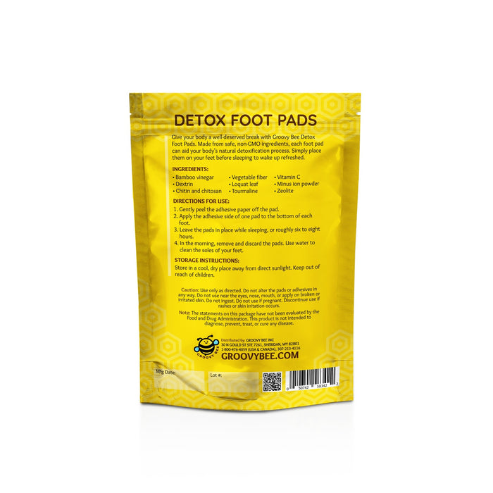 Groovy Bee® Detox Foot Pads (10 Pads/Box) (6-Pack)
