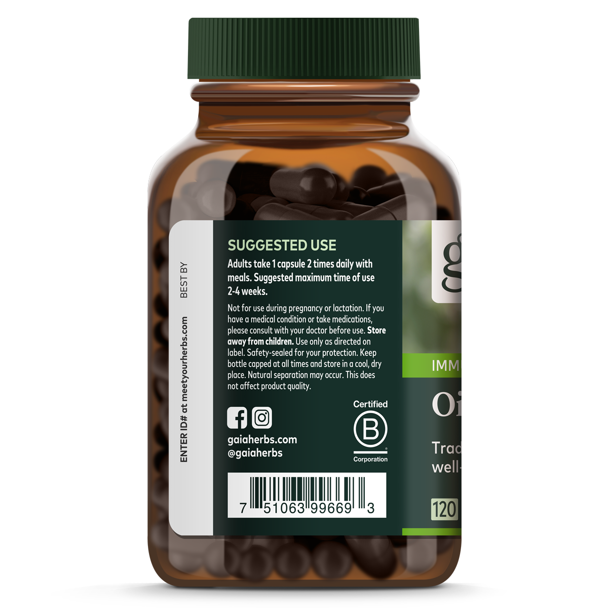 Gaia Herbs Oil Of Oregano 120 caps count (6-Pack)