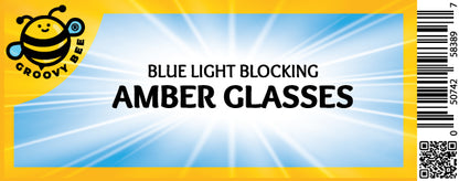 Groovy Bee® Blue Light Blocking Amber Glasses