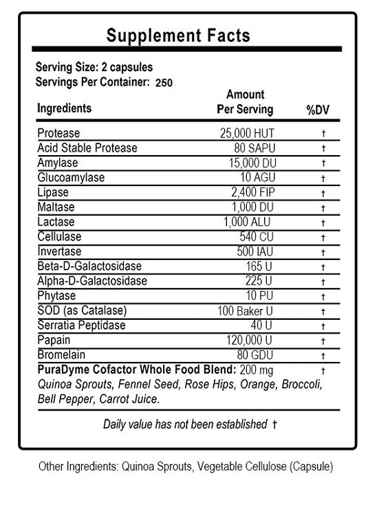 LiyfZyme - Super Digestive Enzymes 500 count