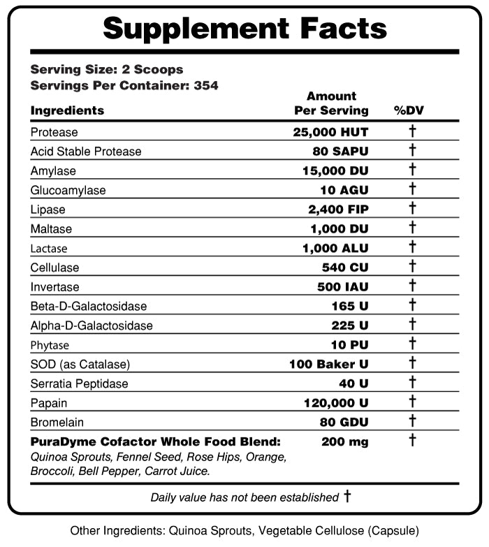 LiyfZyme - Super Digestive Enzymes 9 oz Powder
