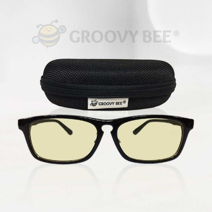 Groovy Bee® Unbreakable Indoor Blue Light Blocking Glasses (Tea Tint)