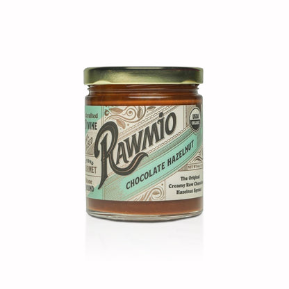 Rawmio Hazelnut - Beyond Gourmet Creamy Raw Chocolate Hazelnut Spread  6oz (3-Pack)