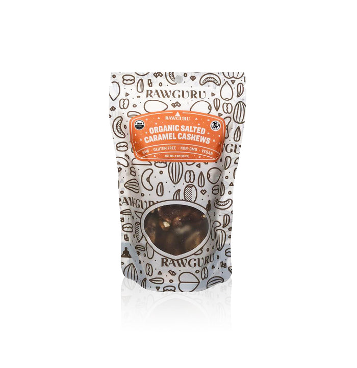 Organic Salted Caramel Cashews 2 oz (6-Pack)
