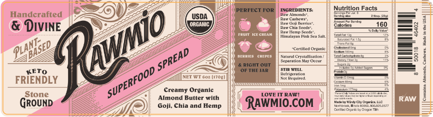 Rawmio Almond Superfood Spread - 6oz