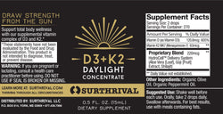 D3+K2 Daylight Concentrate 0.5 fl oz (15 ml)