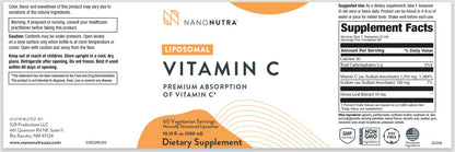 NanoNutra Liposomal Vitamin C 10.15oz (300ml)