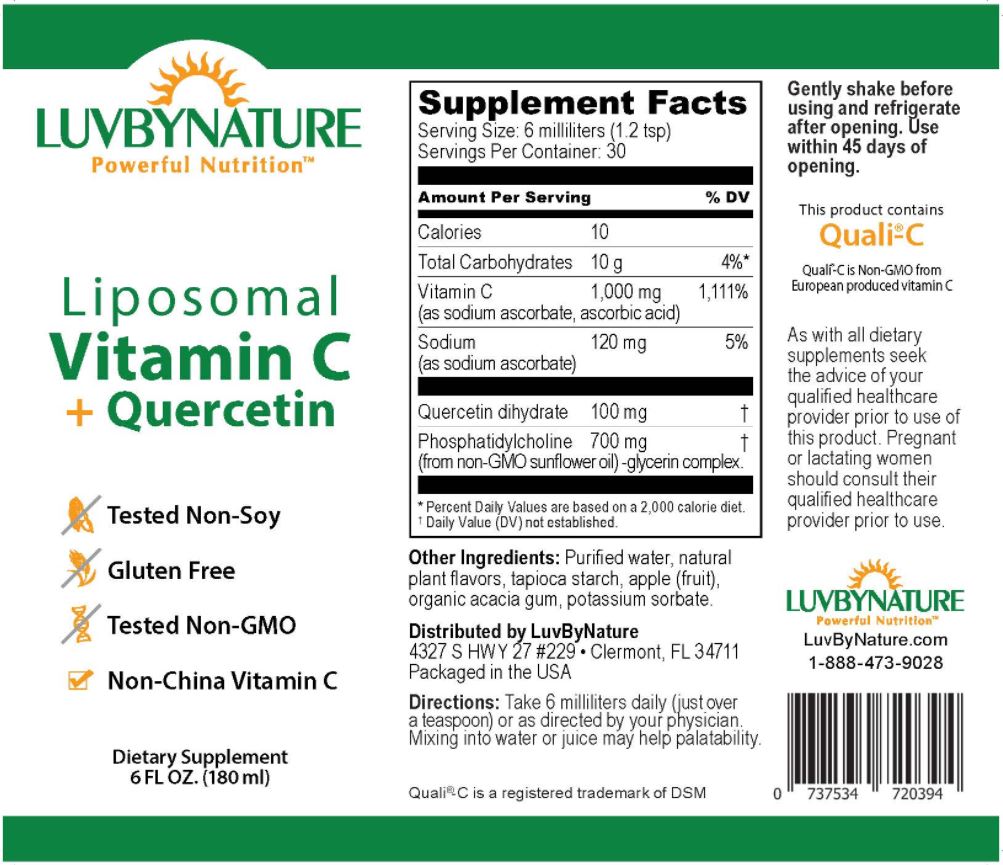 Liposomal Vitamin C + Quercetin, 6 fl oz (180 ml)
