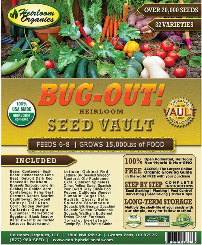 Bug Out Seed Vault