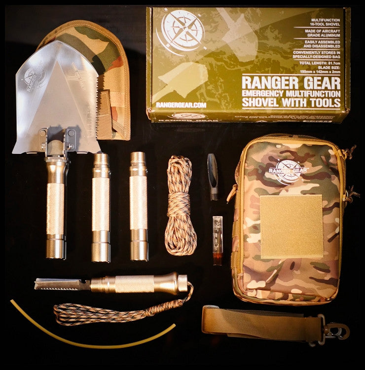 Ranger Gear Emergency Multifunctional Shovel with Tools